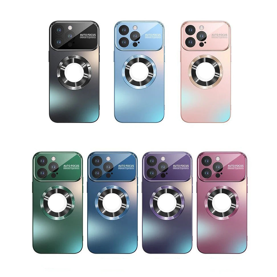 For iphone 16 Pro Magnetic Case Wireless Charging Coque Phone Cover Mobile Phone Grips