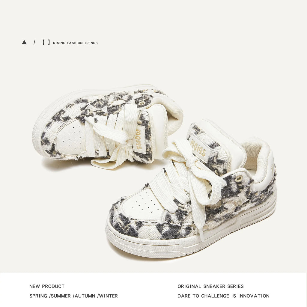 Two-Layer Cowhide Lace-Up Loafers Distressed Style Head Stitching Inspired Height-Increasing Wear-Resistant Rubber Outsole