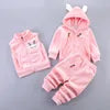 2026 Autumn New Baby Three-Piece Set of Girls' Sweet Clothing and Boys' Suit Featuring Cute Cartoon Pattern for Children