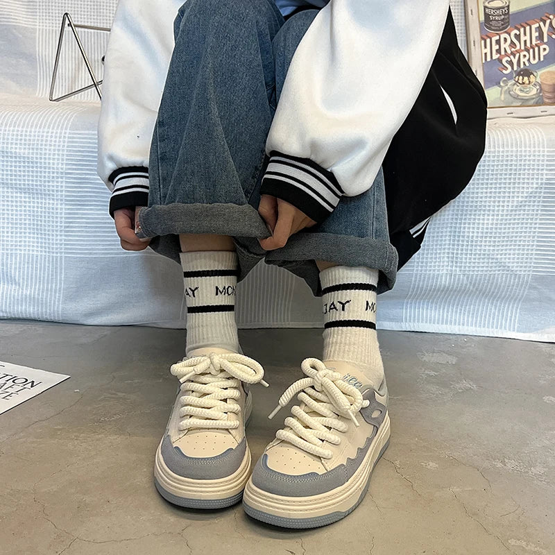 Small White Shoes, Board Shoes, Female Student Sports Single Shoes, Korean Casual and Versatile Low-top