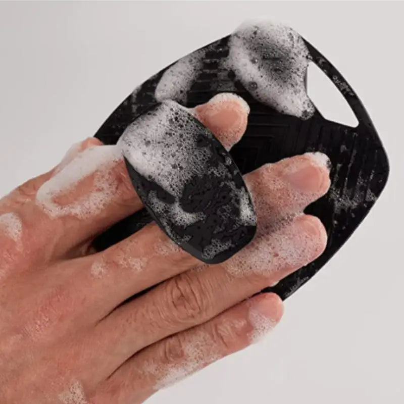 1/5pc Soft Silicone Exfoliating Brush Cleanser Manual Body Cleansing Body Care Scrubber Shower Gentle Massage Bath Brush For Men