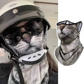 3d Printed Cats Dogs Design Full Face Mask Neck Protector Funny Cute Quick Dry Helmet Liner For Party Outdoor Windproof Masks