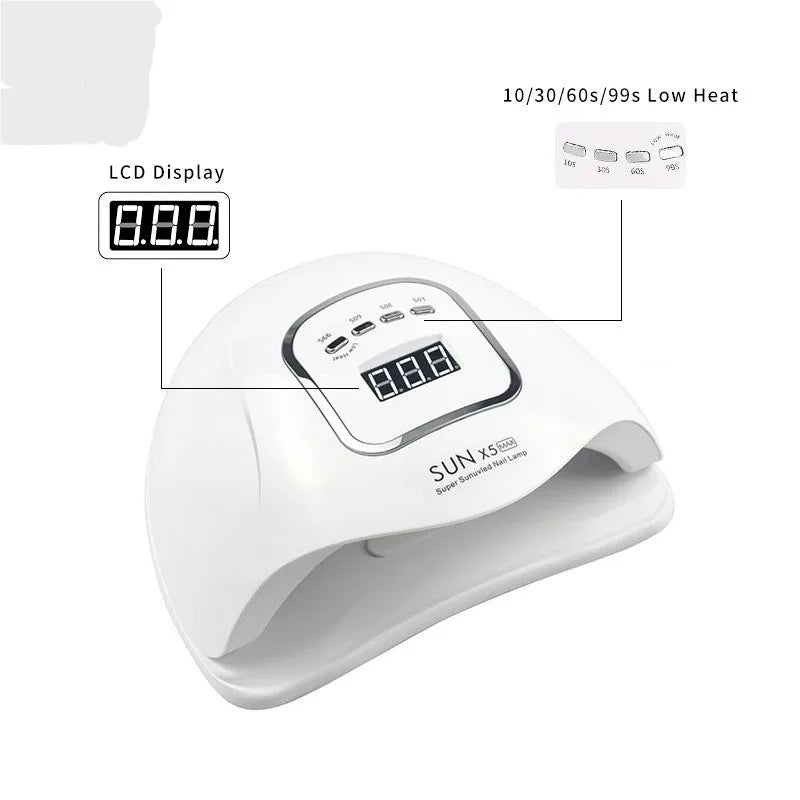 EU X5MAX Ultraviolet/LED Nail Lamp Drying Device - A nail polish suitable for the quick curing process in nail art and foot care
