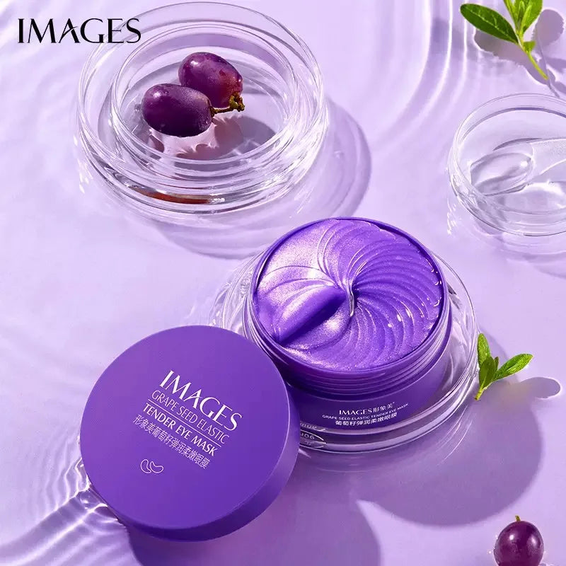 IMAGES Grape Moisturizing Collagen Eye Mask Anti Dark Circles Eye Bags Firming Eyes Masks Beauty Skin Care Eye Patches 60Pcs