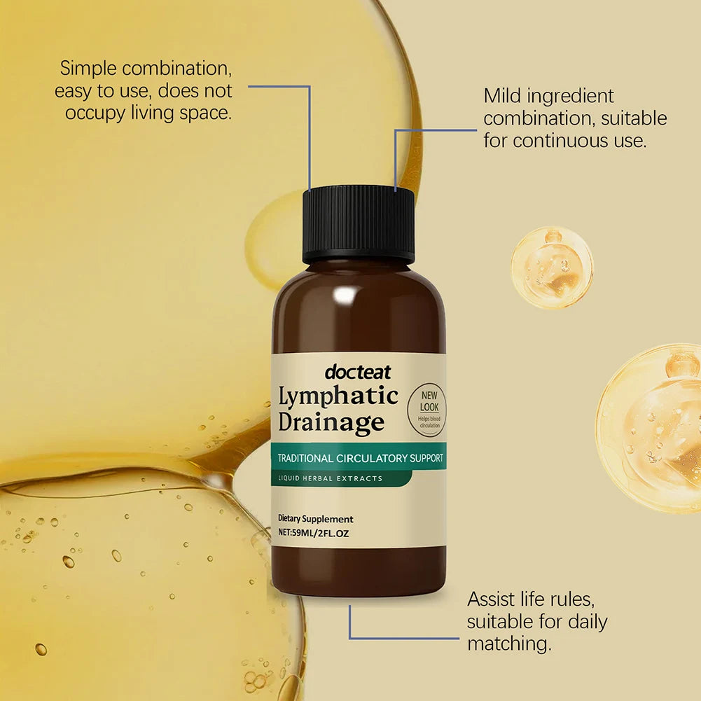 Lymphatic Drainage Drops,Lymphatic Drainage Supplement For Immune Support Body Care Supplies,Boosts Energy Combats Exhaustion