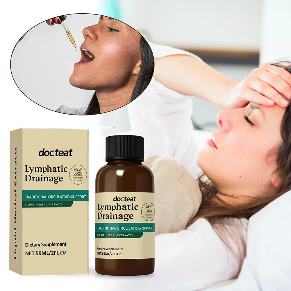 Lymphatic Drainage Drops,Lymphatic Drainage Supplement For Immune Support Body Care Supplies,Boosts Energy Combats Exhaustion