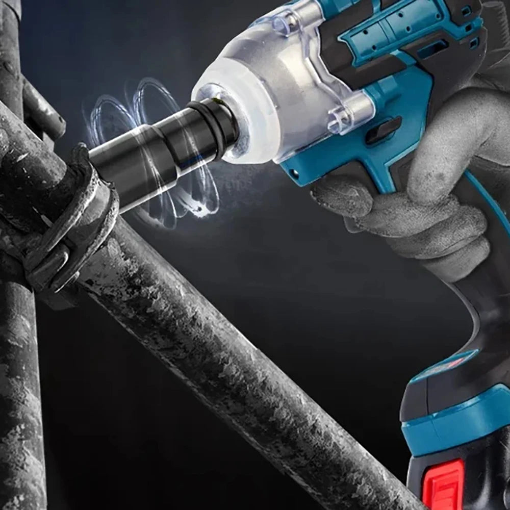 Wrench 1/2Inch Power Tools 2 In 1 Brushless Cordless Wrench LED Light Adapt To Makita Battery 21V Brushless Electric Impact
