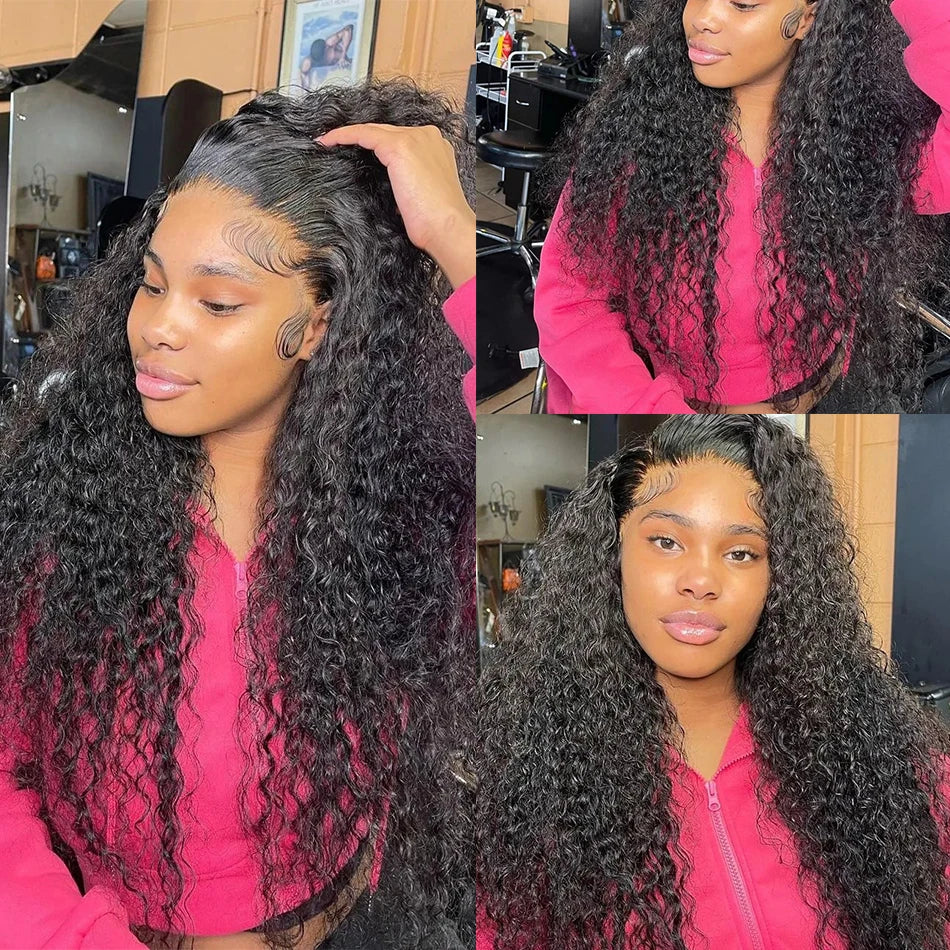 13x6 Hd Lace Wig 100% Curly Wigs Human Hair For Women 32 38 Inch 13x4 Loose Deep Wave Lace Front Wig Choice Pre Plucked Hair