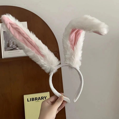 1 New plush hair band, autumn and winter hair accessory, rabbit ears, cute hair clip, face wash hair band, hair band