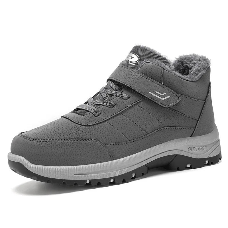 2026 Winter Casual Men Shoes Snow Booties Non-slip Ankle Boots Fur Shoes Botas Waterproof  Outdoor Men Work Ankle Boots Footwear