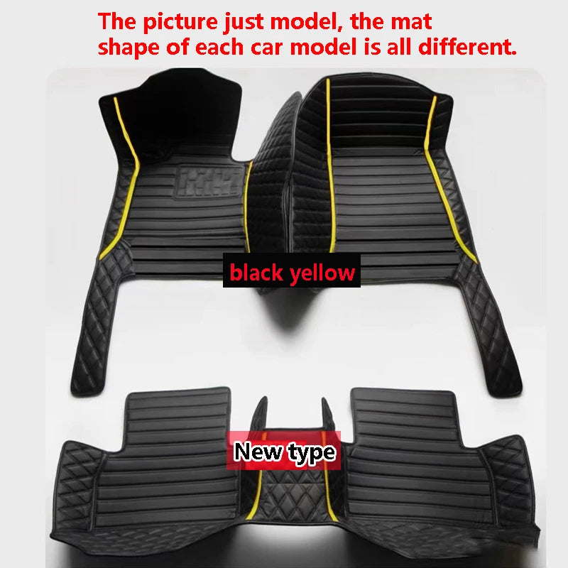 Car Floor Mat For Kia Ceed Jd 2014 2015 2016 2017 2018 2019 2020 Man Non-Slip Luxury Woman Foot Pad Auto Interior Rugs Accessory