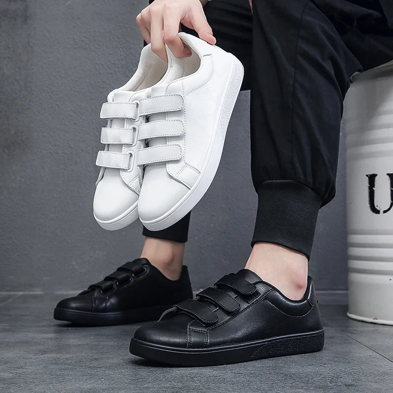 2026Men's Shoes Autumn and Winter New Comfortable Flat Sports Shoes Velcro Casual Men's  Outdoor Lightweight Board