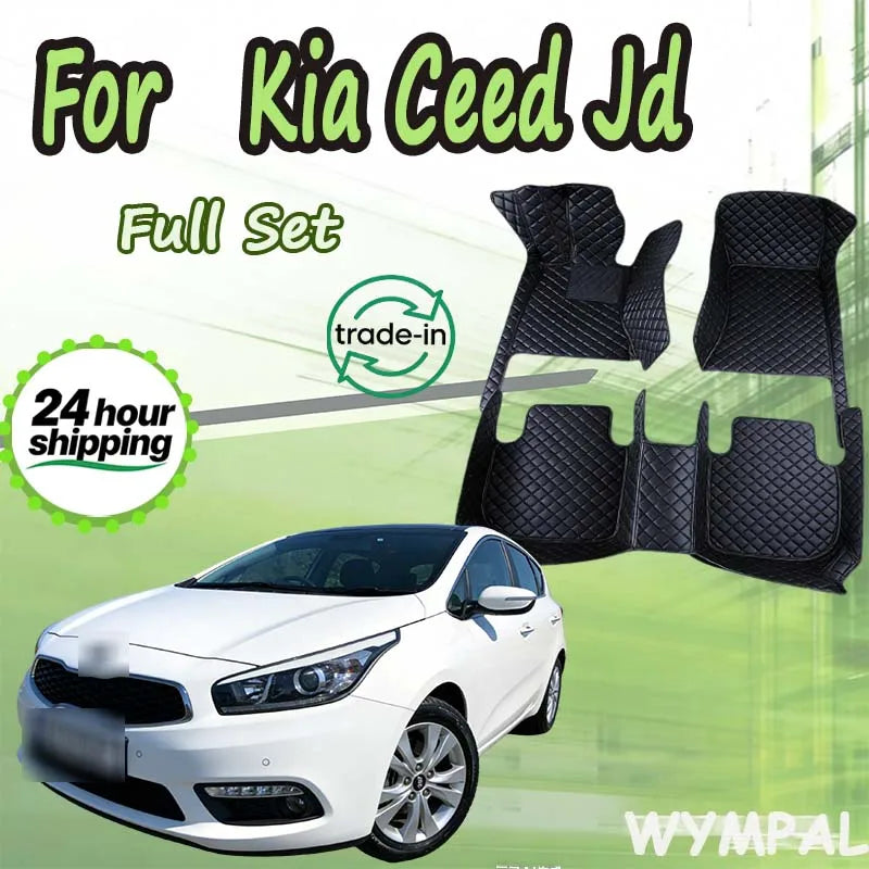 Car Floor Mat For Kia Ceed Jd 2014 2015 2016 2017 2018 2019 2020 Man Non-Slip Luxury Woman Foot Pad Auto Interior Rugs Accessory