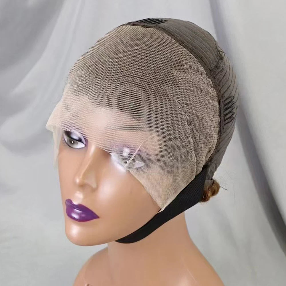 13x4 Lace Frontal Short Pixie Cut Curly Wave  Human Hair Wigs 180% Density 13x4 Lace Front Human Hair Wig for Black Women