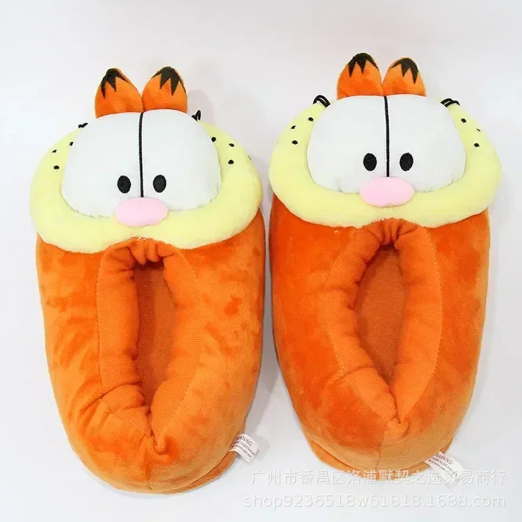 Hot Garfields Slipper Cosplay Anti-slip Home Winter Shoes Comfortable Cotton Shoes