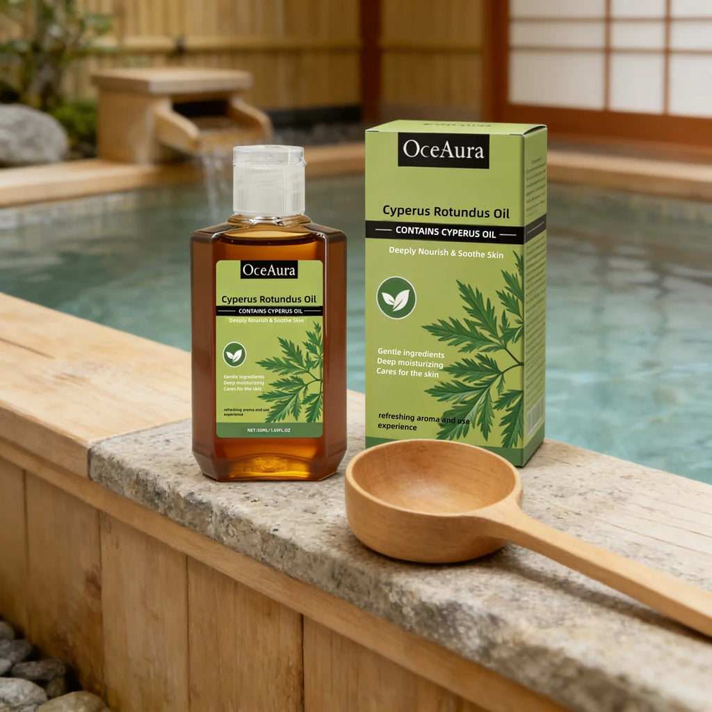 OceAura Cyperus Rotundus Oil Deep Hydration Repair Skin Soothing Improve Redness Non Greasy Massage Oil for the Body Care 50ml