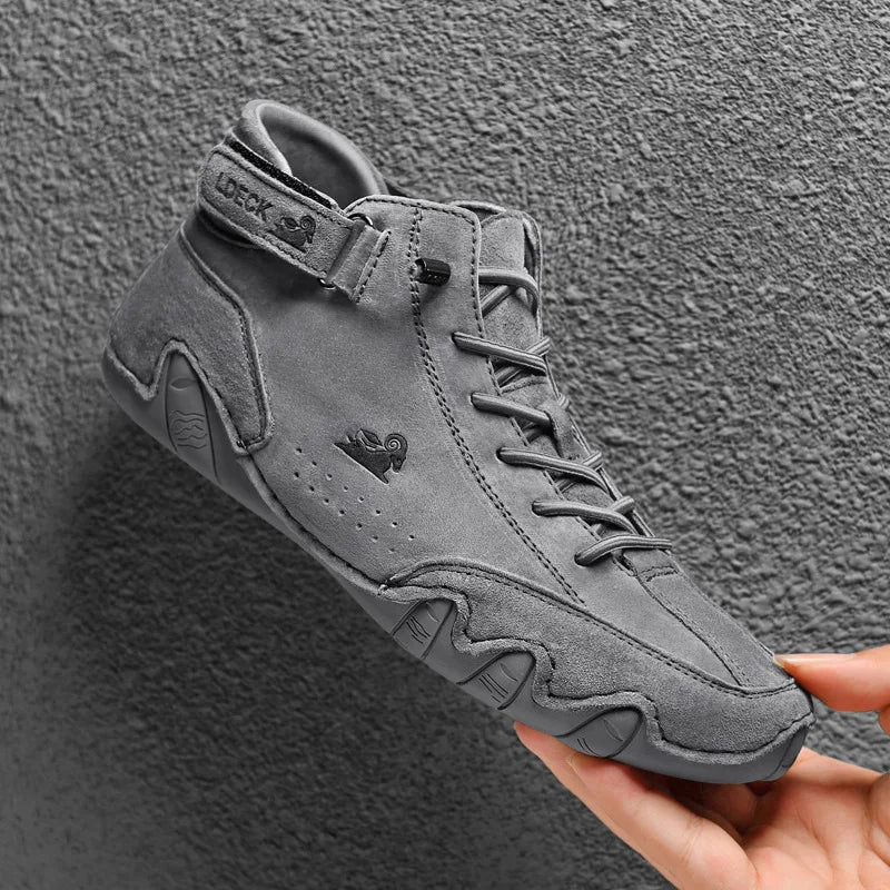 Men Boots Casual Motorcycle Winter Shoes 2026 Waterproof High Top Sneakers Luxury Footwear
