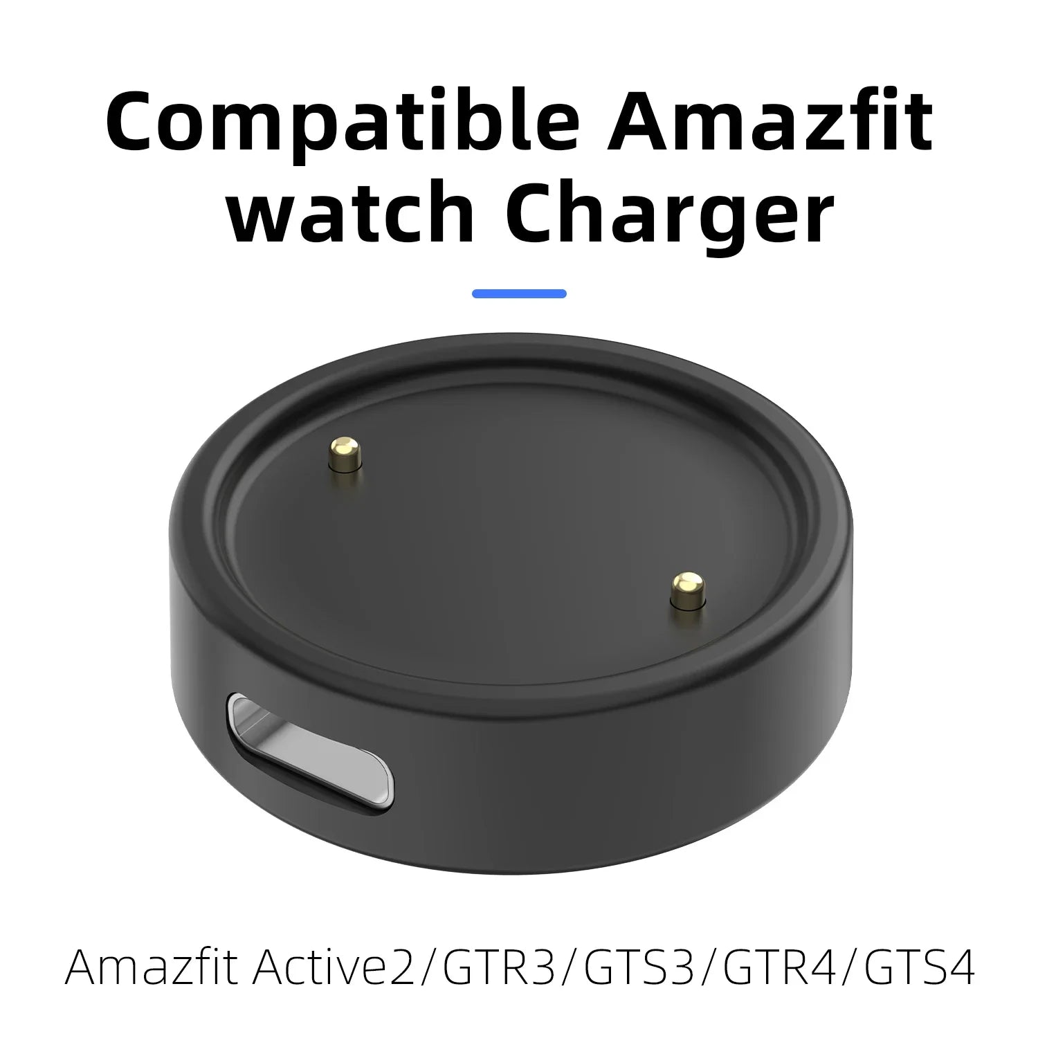 For Amazfit Active2/GTR3/GTS3/GTR4/GTS4 USB Smart Watch Charger Replacement Charger with Lanyard Charging Cable