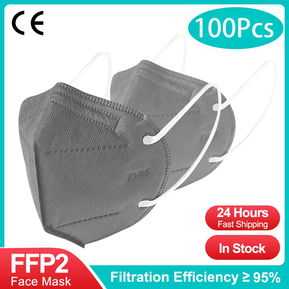 10-100Pcs FFP2 Masks KN95 Mascarillas 5 Layers Filter Homologada Face Masks Protective Mouth Mask CE FFP2MASK Respirator Masque