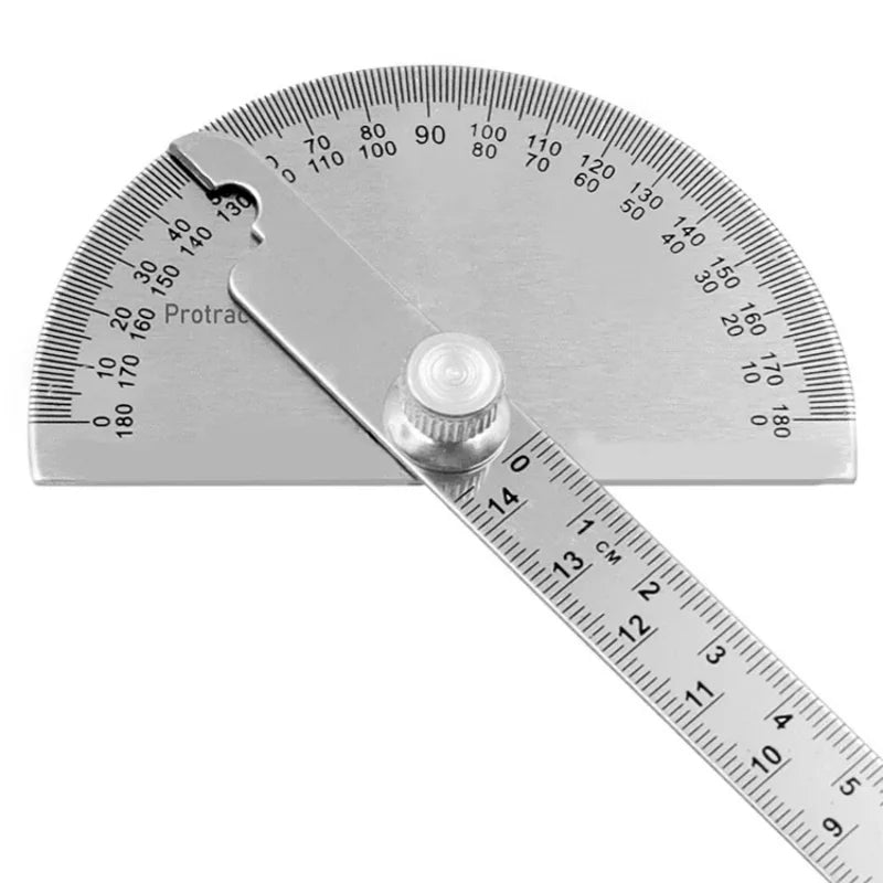 Protractor Angle Ruler Dividing Gauge Angle Ruler 180 Degree Semi Circular Carpenter Angle Ruler 14cm 1PC