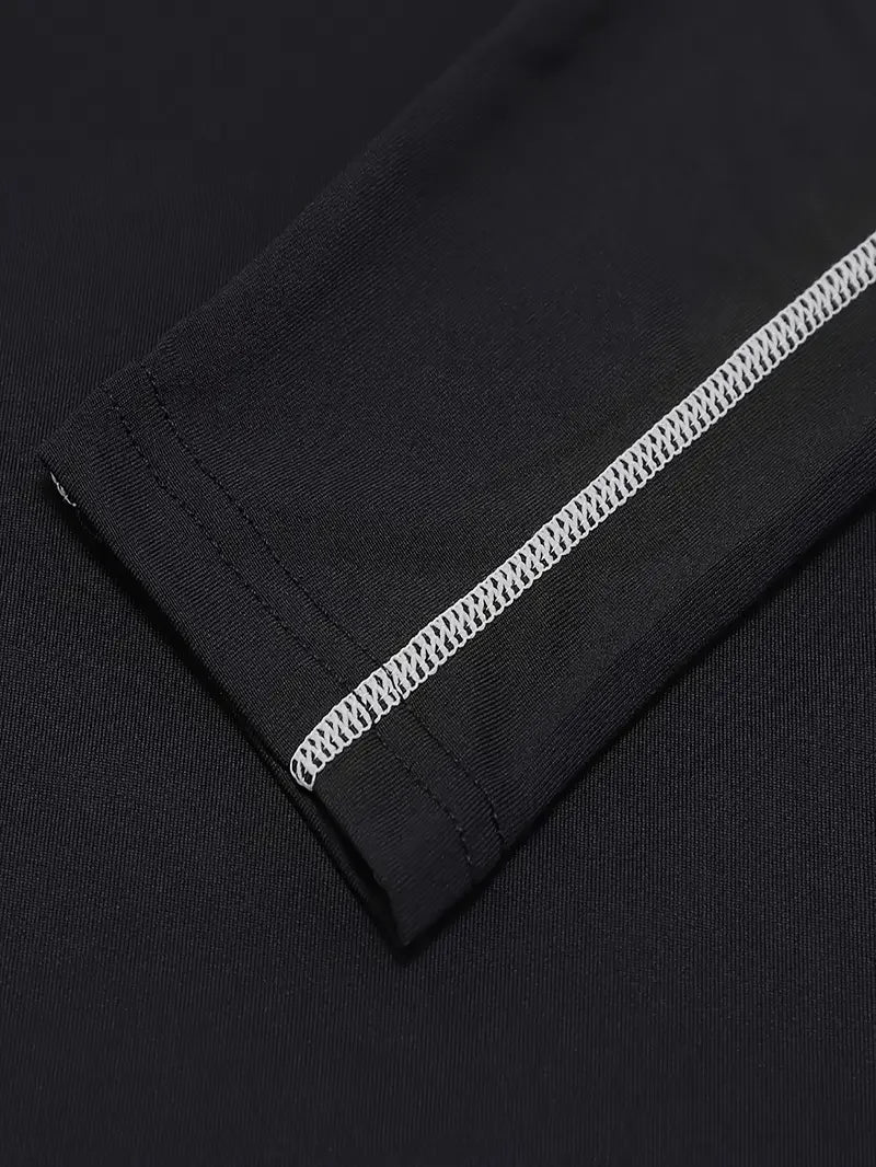 Men High Collar Thermal Underwear Elastic Thermal Shirt Man Compression Undershirts Long Johns Man Sport First Layer Sleepwear