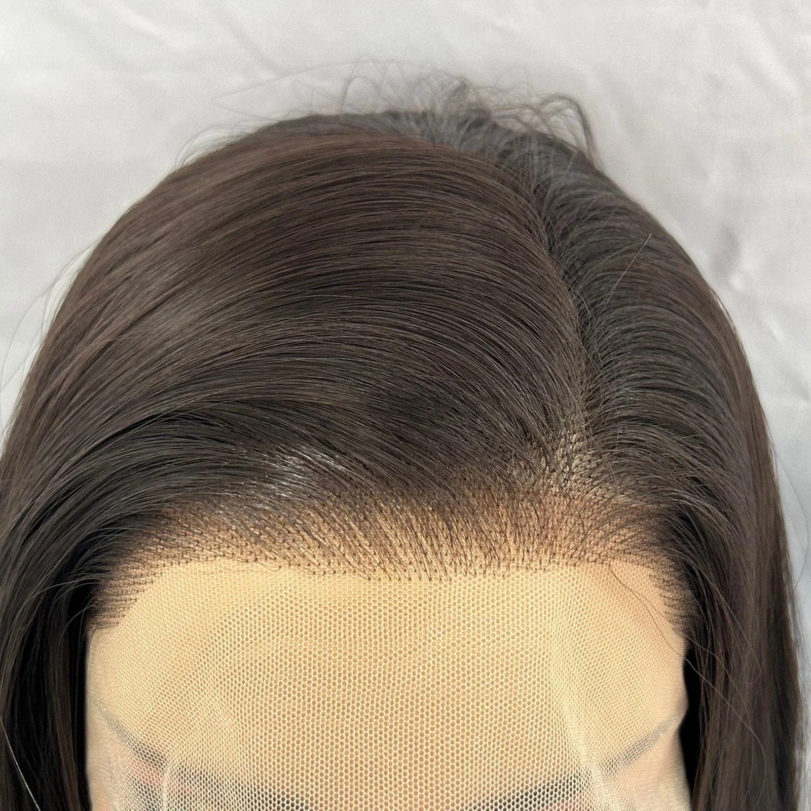 Dark Brown Long Layered Wavy Wigs for Women Free Part Natural Black Curly Synthetic 13X4 Lace Frontal Brunette Wig Daily Party