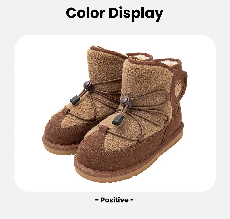 Mini Bala Snow Boots Slip Resistant Waterproof Long Plush Warm Winter Shoes