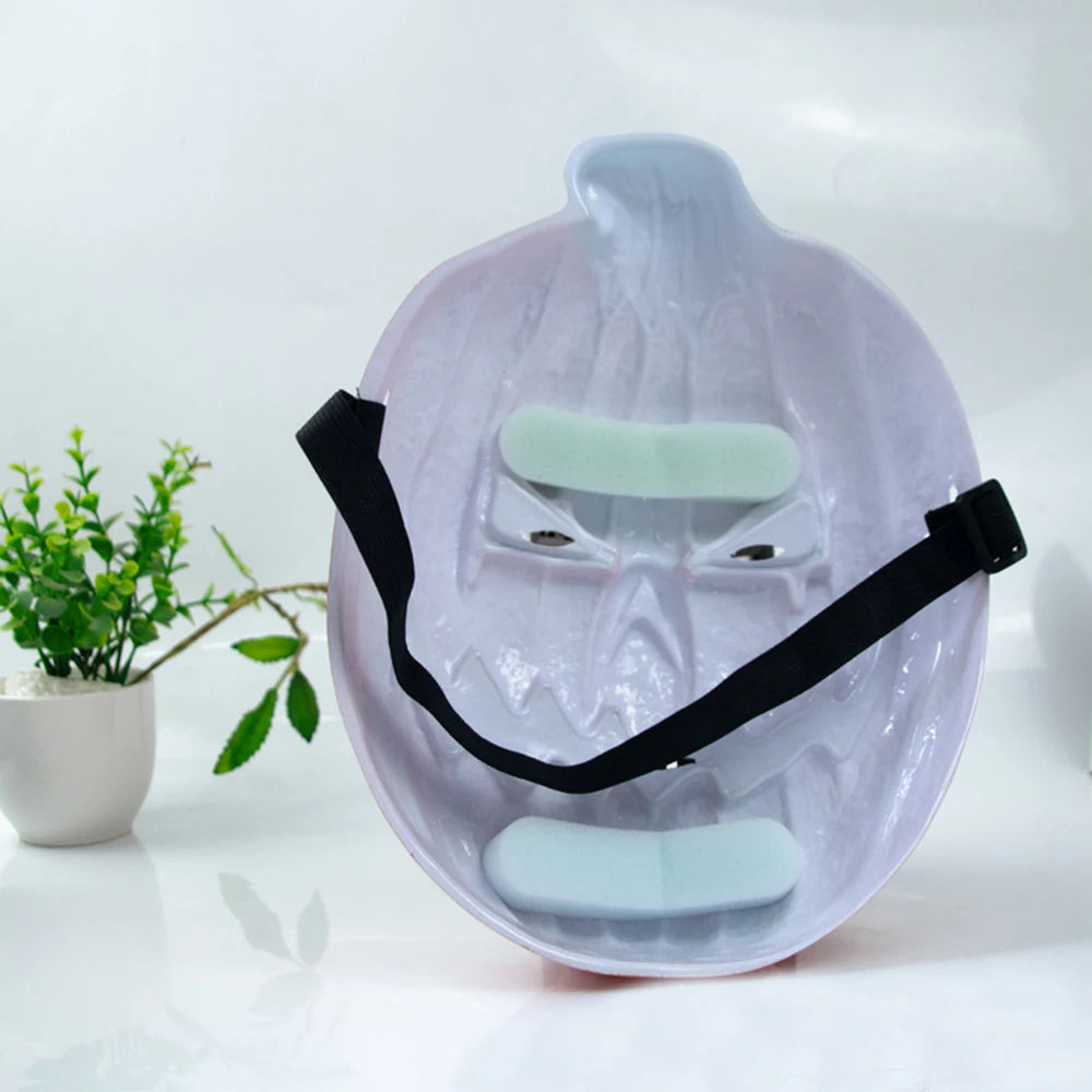 Halloween Horror Pumpkin Head Mask Masquerade Costume Mask Halloween Party Decor Props Supplies Full Face PVC Spoof Masks New