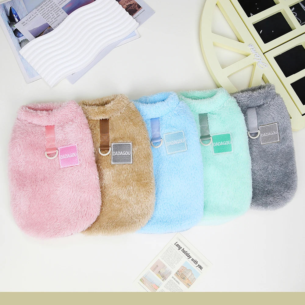 Warm Fur Dog Clothes 2026 Puppy Dogs Winter  Clothes Pet Clothing Soft Fleece Small Dogs Outfit Sweater Jacket Coat Chihuahua Yorkie