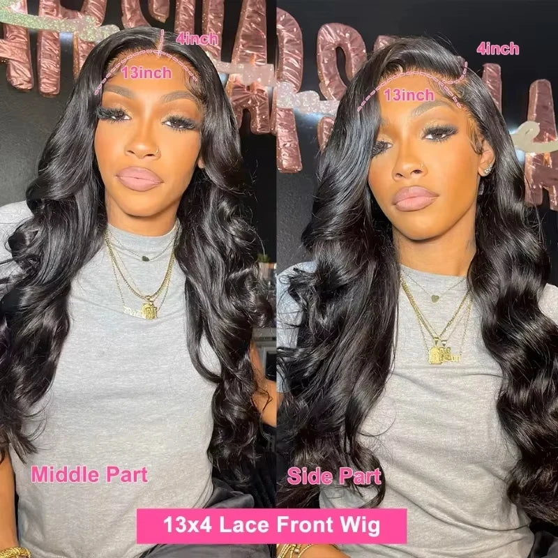 250 Density HD Lace Wig 13x6 Human Hair 30 40 Inch Body Wave Human Hair Wigs Lace Frontal Pre Plucke Brazilian Hair For Women