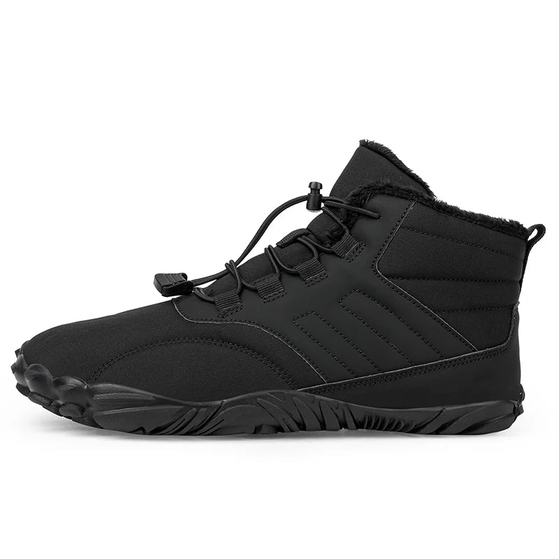 Winter Warm Running Barefoot Shoes Women Men Rubber Camping Sneakers Waterproof Non-Slip Breathable for Outdoor Walking