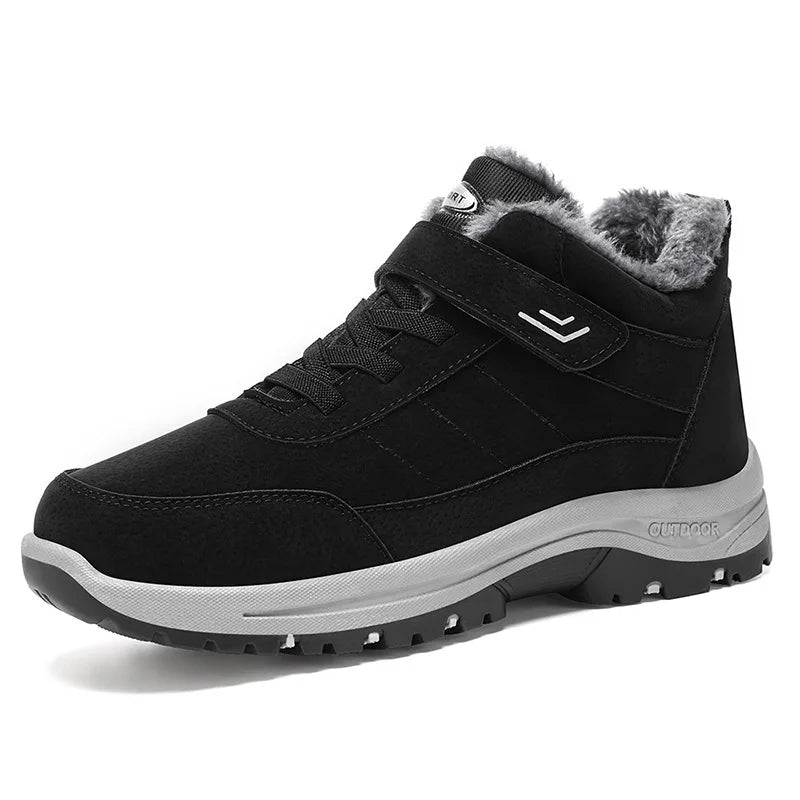 2026 Winter Casual Men Shoes Snow Booties Non-slip Ankle Boots Fur Shoes Botas Waterproof  Outdoor Men Work Ankle Boots Footwear