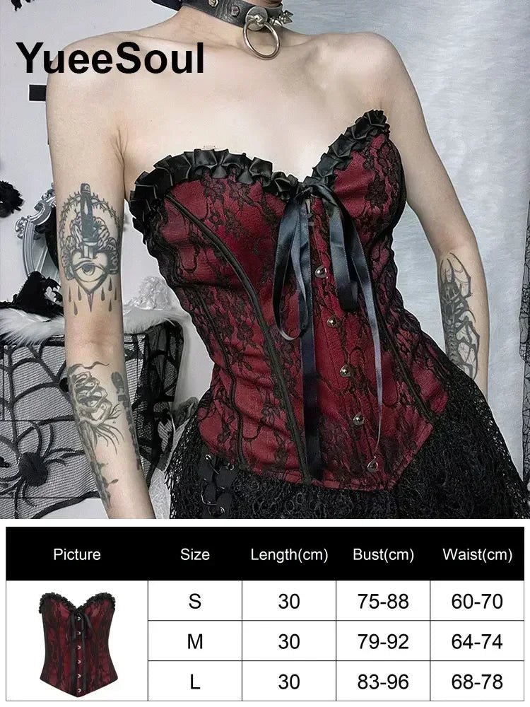 Gothic Crop Tops Black Spaghetti Strap Mesh Slim Corset Tops 2026 New Goth Punk Grunge Fairy Core Sexy Y2K Halloween Clothing