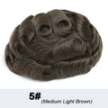 Male hair Prosthesis Full Lace Men's Wig Double Knots Man Wig Human Hair Toupee Breathable Hair System For Man Hair Prosthesis