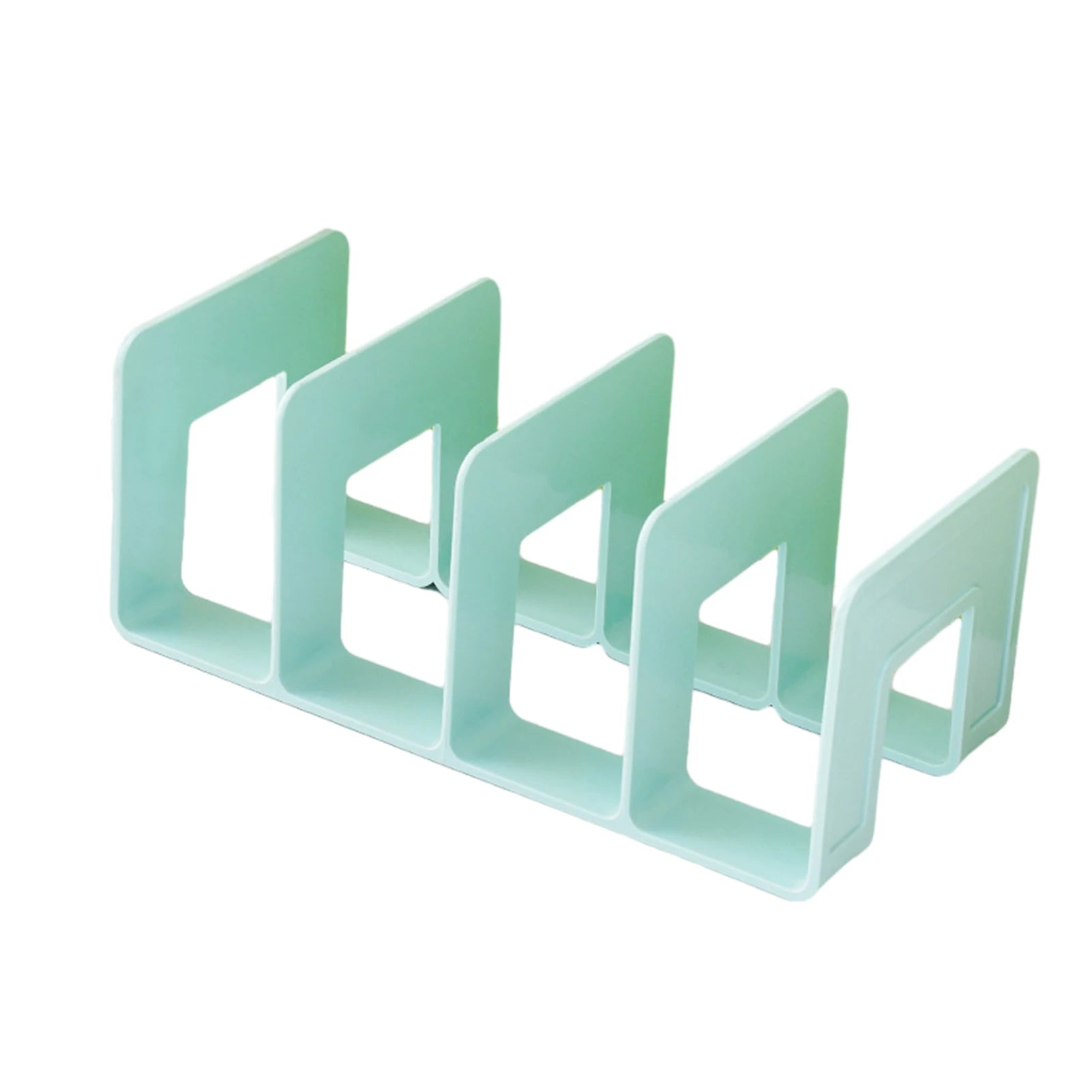 Desktop File Storage Rack Macaron Colored Plastic Folder School Company Office Vertical Book Notebook Holder Organizer Supplies