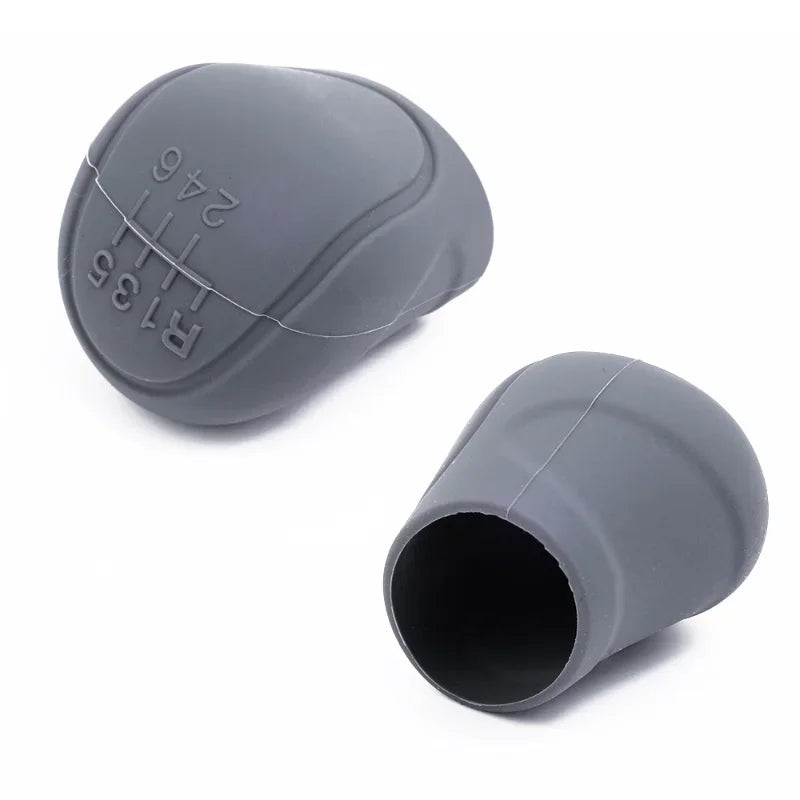 Car Silicone Gear Shift Knob Cover Gear Shift Non-Slip Grip Handle Protective Covers Manual 6-speed Car Interior Accessories