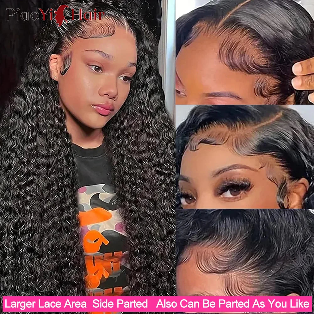 6X4 Lace Glueless Wigs Human Hair Water Wave Wig Ready To Wear Go Wig Brazilian Human Hair Curly Glueless Wig Pre Cut For Women