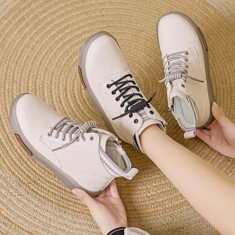 Winter Women's Boots Soft Flat-soled Women's Boots Comfortable Warm Women Snow Boots Shoes for Women Zapatos Mujer
