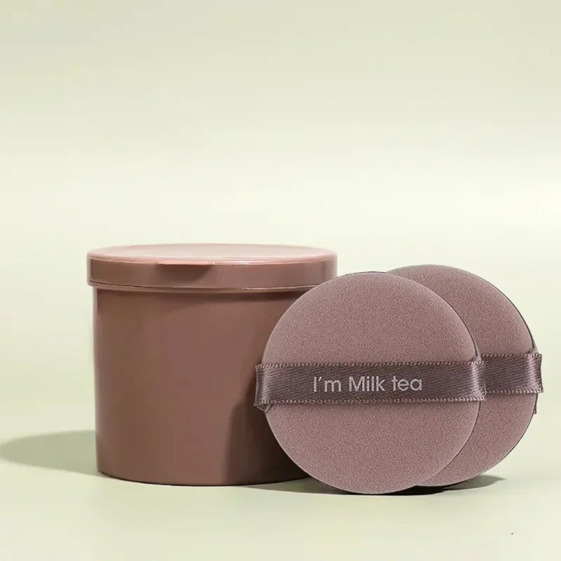 7PCS Anti-Bac Powder Puffs + Hygienic Case - Even Foundation Coverage, Bacteria-Resistant & Reusable