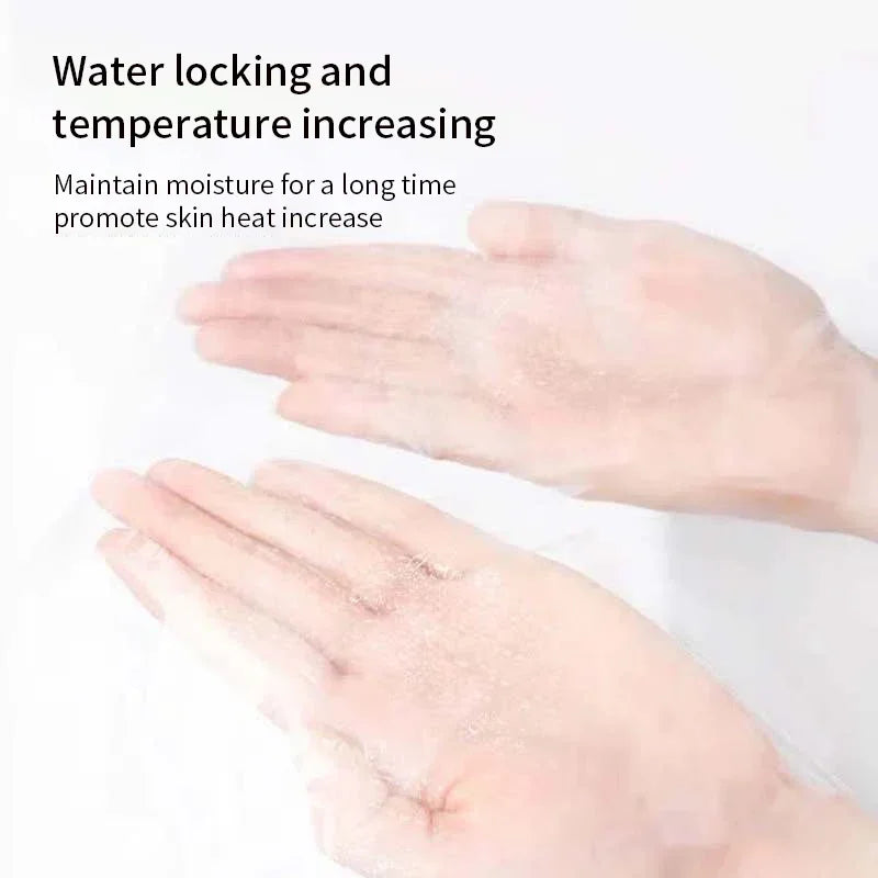 500-100PCS Disposable Plastic Film Full Face Cleaner Mask Neck Stickers Paper Transparent Masks Wrap Facial Beauty Makeup Tools