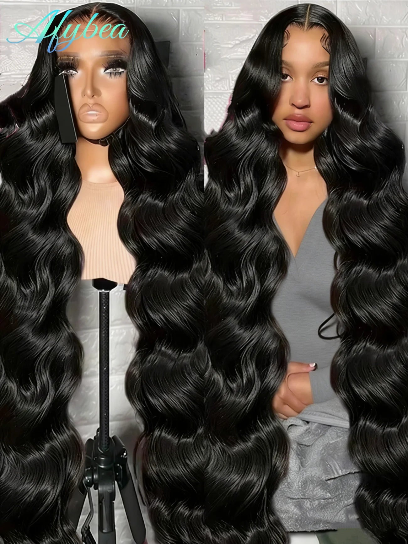 250 Density HD Lace Wig 13x6 Human Hair 30 40 Inch Body Wave Human Hair Wigs Lace Frontal Pre Plucke Brazilian Hair For Women