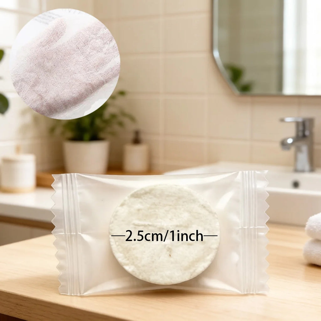 100pcs Compressed Towels, Disposable Portable Face Towels for Cleansing, for Wet And Dry Use, Portable for Travel, Campin