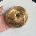 Hair Bun Human Hair Drawstring Hair Bun Wig Flexible Brown Blonde 6Inches Chignons Ponytail Hairpieces For Thinner Hair