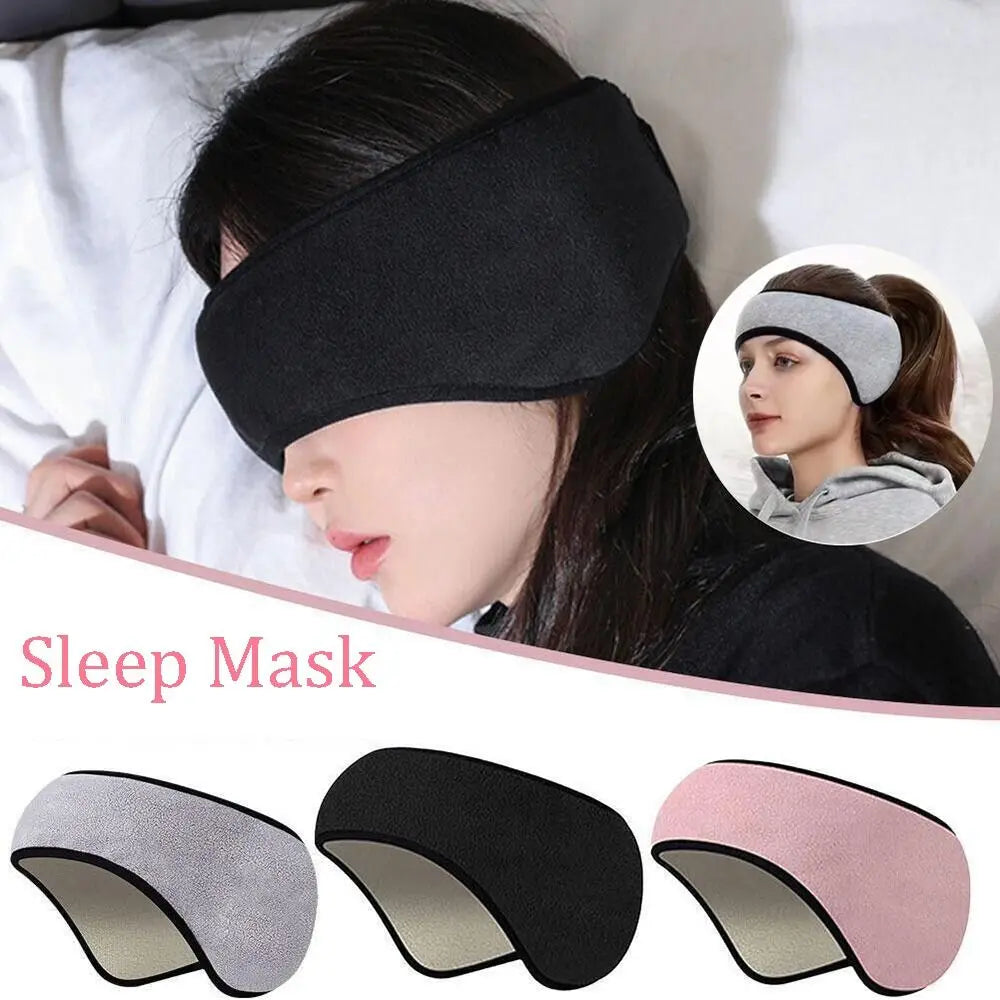 1PC Adjustable Sleep Mask Three Layers Blackout Ear Muffs Comfortable Eye Masks For Sleeping Relaxing Noise Cancellation