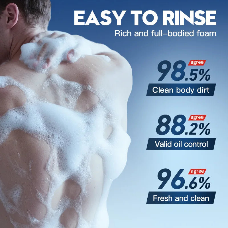 SADOER Men's Facial Soap Face Wash Foam Facial Cleanser Moisturizing Hydrating Oil Control Men Body Bathing Soap