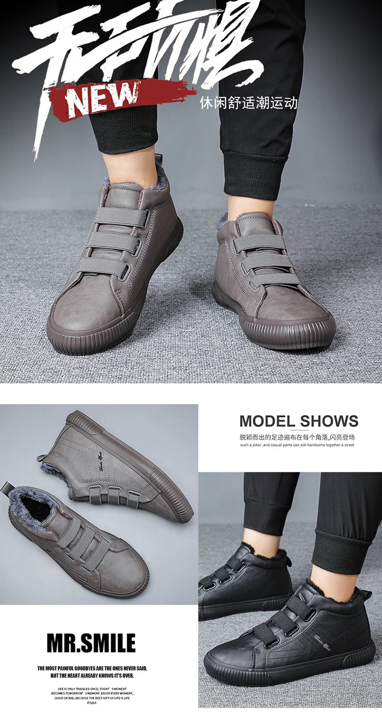 Men Winter Boot Sneakers Comfortable Men Winter Casual Shoes Fashion Winter Shoes Classic Winter Shoes Men Sneaker Trend BD22423