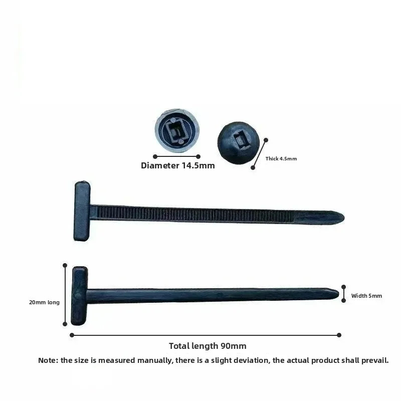 Self-Locked Nylon Cable Tie Push Clips Wire Tie Released Zip Straps Car Pipe Cable Fastener Bundle Fixed Binding