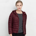 Johnature 2026 New Women Coat Autumn Winter White Duck Down Jacket Solid Colors Warm Slim Zipper Fashion Light Down Coat