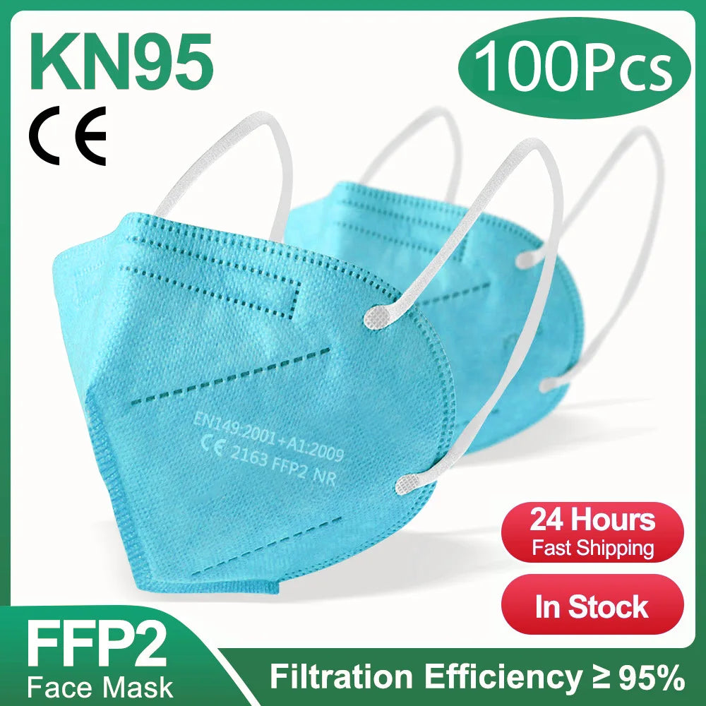 10-100Pcs FFP2 Masks KN95 Mascarillas 5 Layers Filter Homologada Face Masks Protective Mouth Mask CE FFP2MASK Respirator Masque