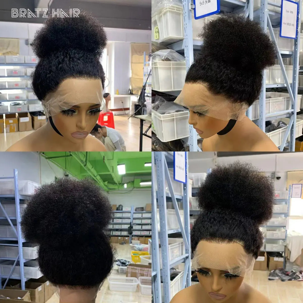 360 Full Lace Yake Straight Wig 100% Human Hair Afro Kinky Straight 360 HD Transparent Lace Frontal Wigs for Black Woman